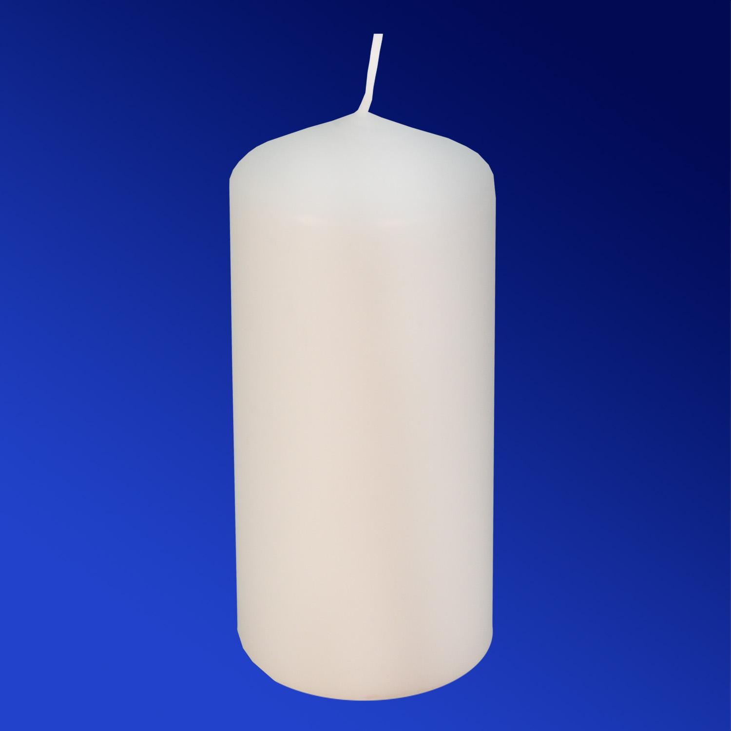 Exquisite candle d 6.0×13.0 cm in classic white color